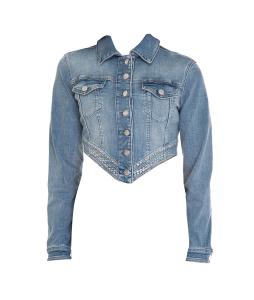 Cropped denim jacket" Fame"