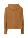 NINETTE 1531 CAMEL SUEDE LEATHER JACKET