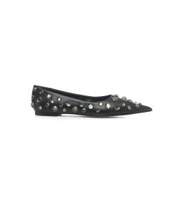 Ballet flats with rhinestones