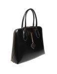 Tory burch swing bag in black brushed leather