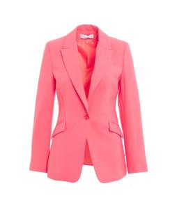 Blazer with one-button fastening