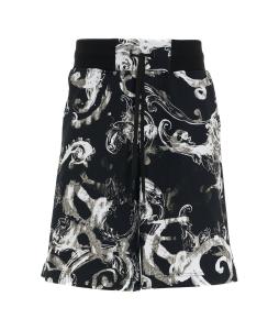 Shorts with baroque print