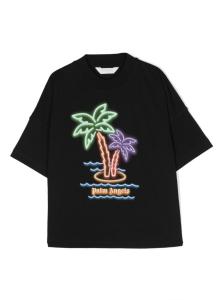 Palm Angels T-shirts And Polos Black