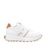 Sneakers Hogan H641 In Pelle Bianco E Cuoio