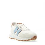 Running H641 Camoscio E Pelle Beige H Azzurra