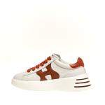 Sneakers Rebel In Pelle Burro E Arancio