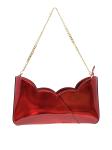 CHRISTIAN LOUBOUTIN 1235034 R258 LOUBI/GOLD LEATHER HOT CHICK BAGUETTE BAG