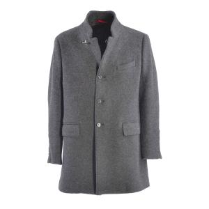 Cappotto Fay In Lana Cotta Color Grigio Scuro