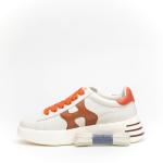 Sneakers Hogan Rebel In Pelle Color Avorio