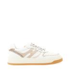 Basket In Pelle Bianca Impunture Beige