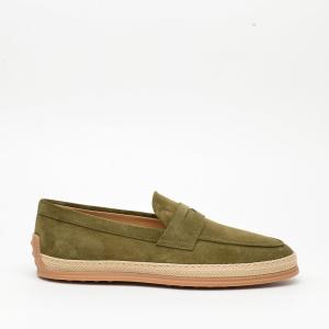 Mocassino Tod's In Pelle Scamosciata Verde