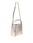 Tory burch mcgraw small bucket in gold color laminated leather