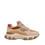 Sneakers Hyperactive In Camoscio E Tessuto Beige