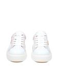 Tory burch ladybug sneakers in white and pink leather