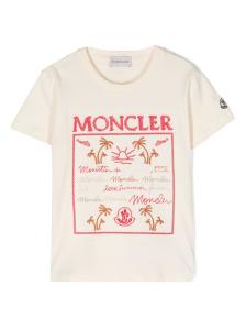 Moncler Kids T-shirts And Polos Beige