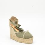 Espadrillas Castaner Clarina In Tessuto Verde