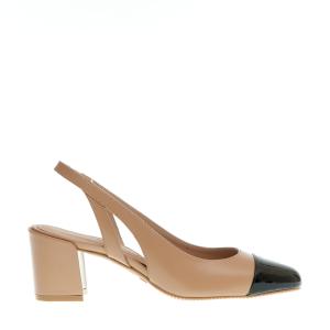 Slingback Beige E Nera