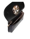 Tory burch clutch reva in black leather