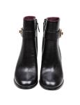 Tory burch black leather ankle boots