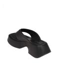 Vic matie' black leather thong sandals