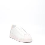 Sneakers D.a.t.e. Base In Pelle Bianco E Rosa