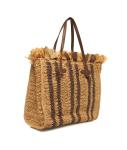 Raffia bag with fringes