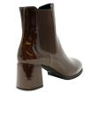 ROBERTO DEL CARLO 11412 DARK BROWN PATENT LEATHER HOLLY BOOTS