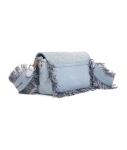 Denim shoulder bag "Denver" with fringes 