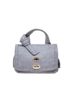 Zanellato postina caiman baby in gray nubuck