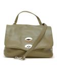 ZANELLATO 068010-0500000-Z0420 MILITARY GREEN  POSTINA DAILY GIORNO S LEATHER HANDBAG