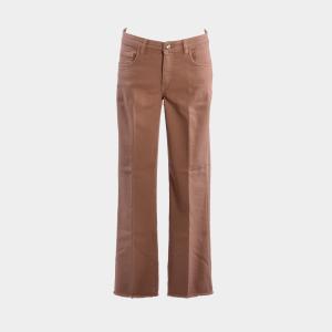 Pantalone Jeans In Cotone Rosa