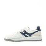 White H Blue Basket Sneakers