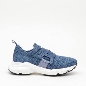 Sneakers Tod's Slip On In Cotone Stretch Blu