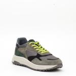 Sneakers Hogan H563 In Camoscio E Tessuto Verde