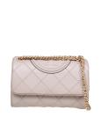 Tory burch fleming small in clay color quilted leather