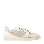 Sneakers Basket Pelle E Tessuto Bianco