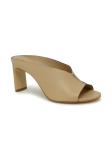 ROBERTO DEL CARLO 11725 BEIGE LEATHER SABOT SANDALS