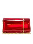 CHRISTIAN LOUBOUTIN 1235120 R258 LOUBI/GOLD PATENT LEATHER LOUBI54 WALLET ON CHAIN