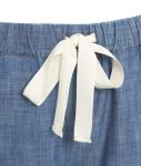 Denim pants with drawstring