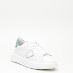 Sneakers Philippe Model Temple In Pelle Bianco