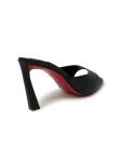 CHRISTIAN LOUBOUTIN 1240795 B439 BLACK LEATHER CONDORA MULE 85 SANDALS