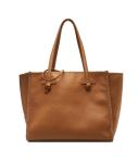 Leather shopper