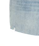 Denim shorts with frayed hem 