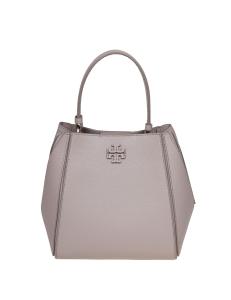 Tory burch mcgraw small bucket bag in clay color leather