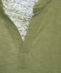 T-shirt in linen blend