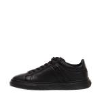 Sneakers Cassetta In Pelle Nera