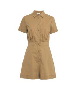 Overall with button closure