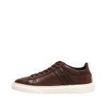 Sneakers Casssetta In Pelle Cuoio