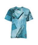 T-Shirt with denim print