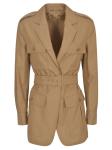 Max Mara Jackets Leather Brown